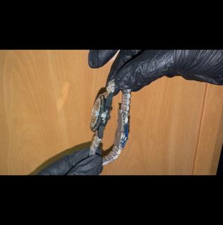 Reloj estilo GMT-Master Negro/Plata