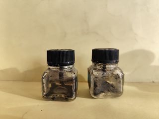 2 Tinteros Antiguos Tinta China Pelikan