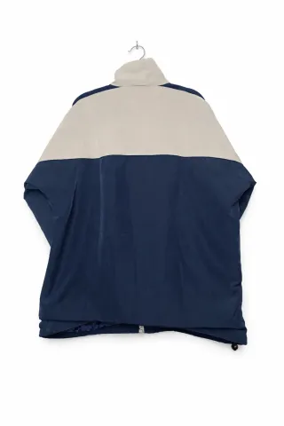 Chaqueta deportiva vintage beige y azul XL