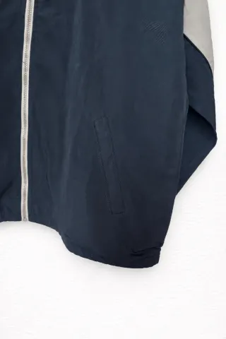 Chaqueta deportiva vintage beige y azul XL