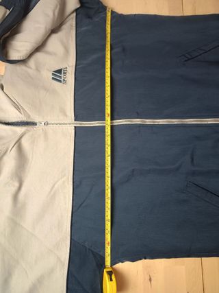 Chaqueta deportiva vintage beige y azul XL