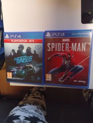 PS4 (PlayStation 4) Need for Speed y Spider-Man