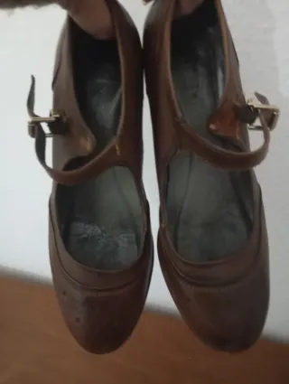 Zapatos Mary Jane Marrones