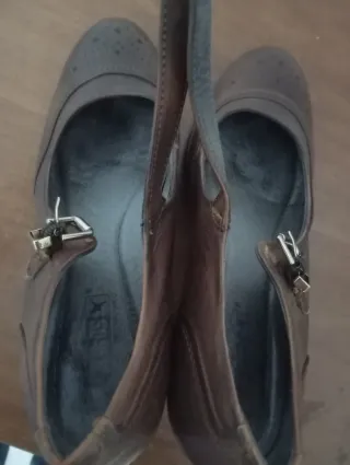 Zapatos Mary Jane Marrones