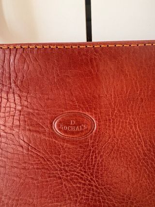 Bolso de piel vintage marrón