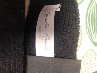 Vestido fiesta cuerpo negro falda roja