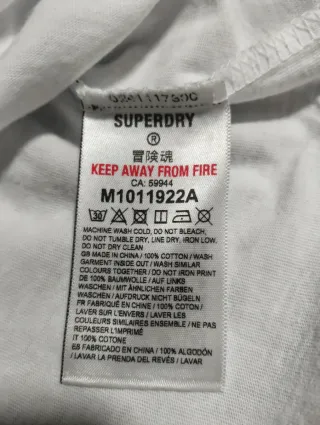 Camiseta Superdry Talla XL Nueva