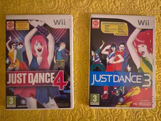 Pack 2 Juego Just Dance 3 y 4 consola Nintendo wii
