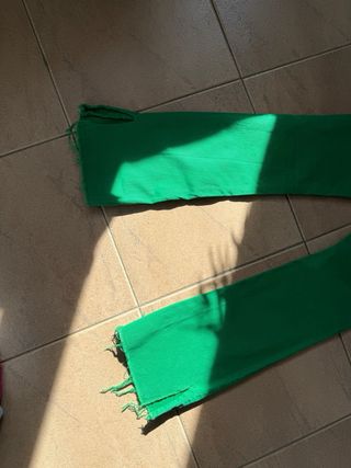 Pantalón campana verde talla 36