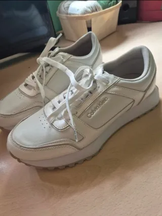 Zapatillas Calvin Klein Low Lace Up Blancas