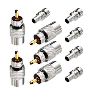 5x CONECTOR PL259+REDUCTOR UG175 PARA RG58 RG213