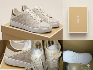 Zapatillas Michael Kors Beige y Blancas