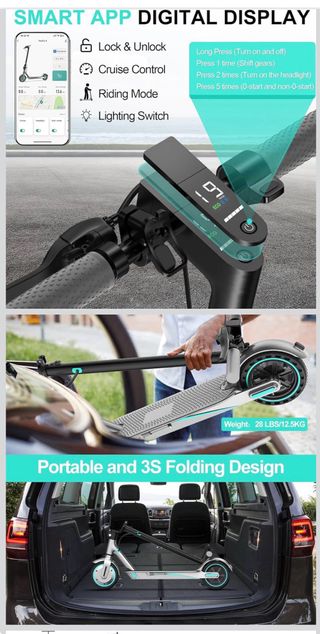 Patinete Eléctrico 36V 10.5Ah - Nuevo