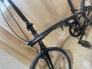 Bicicleta plegable B'TWIN negra