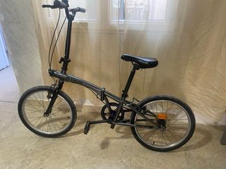 Bicicleta plegable B'TWIN negra