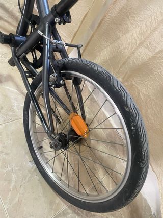 Bicicleta plegable B'TWIN negra