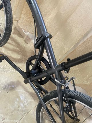 Bicicleta plegable B'TWIN negra