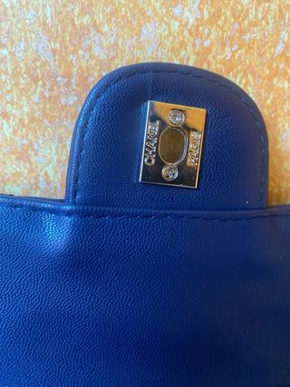 Borsa Chanel Vintage Blu e Oro