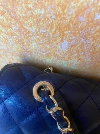 Borsa Chanel Vintage Blu e Oro