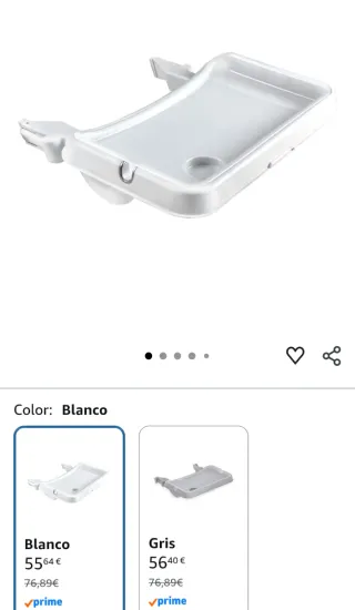 Bandeja trona Hauck Alpha - Blanco