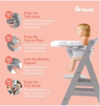 Bandeja trona Hauck Alpha - Blanco