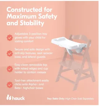 Bandeja trona Hauck Alpha - Blanco