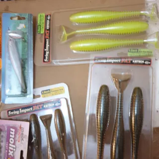 Lote señuelos pesca Molix, Keitech, Herakles