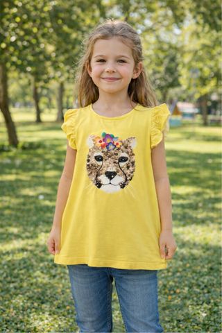 Camisola menina com lantejoulas