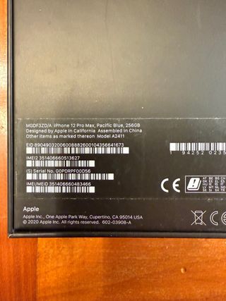 iPhone 12 Pro Max 256GB Blu