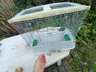 Gaiola para aves em bom estado