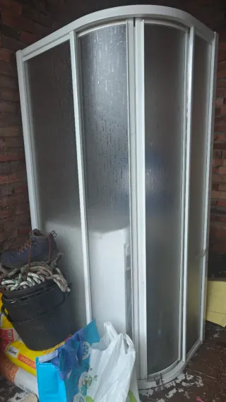 Mampara de ducha curva