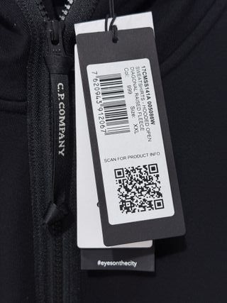 Sudadera C.P. Company Goggle Hoodie Negra XXL