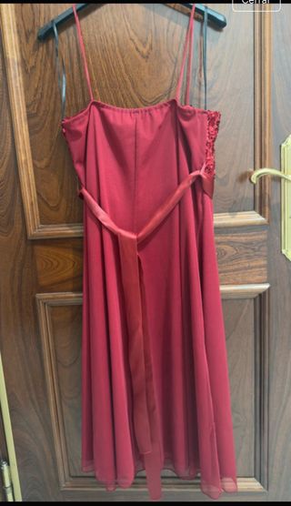 Vestido de fiesta lentejuelas rojo