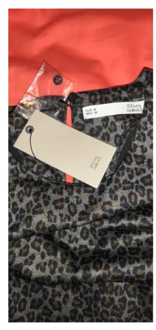 Vestido estampado leopardo talla M