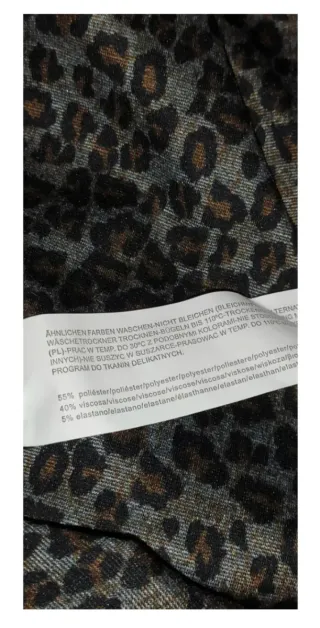 Vestido estampado leopardo talla M