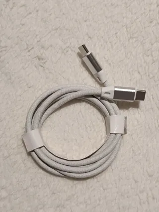 Cable tipo C a tipo C. Largo 1.2m. Textil exterior