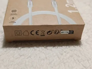 Cable tipo C a tipo C. Largo 1.2m. Textil exterior