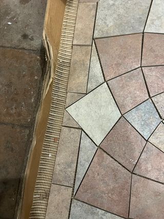 Mosaico para terraza diseño geométrico