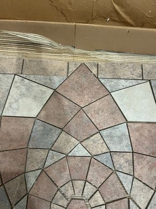 Mosaico para terraza diseño geométrico