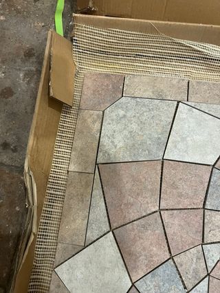 Mosaico para terraza diseño geométrico