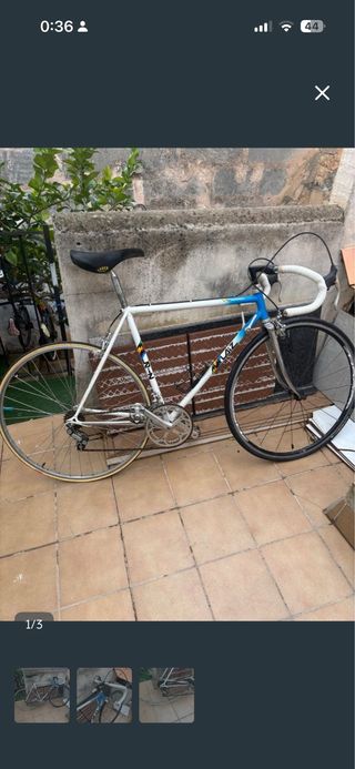 Bicicleta de carretera clásica