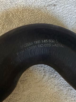 Manguera intercooler turbo GRUPO VAG