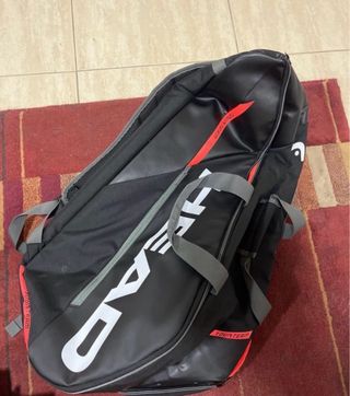 Raquetero Head Tour Team Negro y Rojo