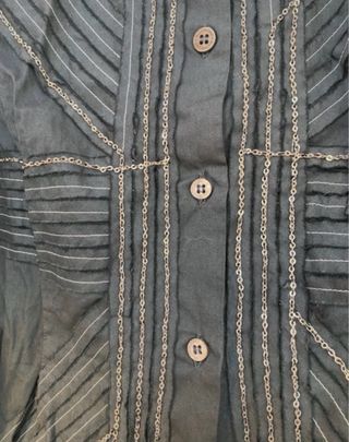 Navy new shirt. Worn 1 time to try. S, IT 42