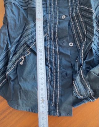 Navy new shirt. Worn 1 time to try. S, IT 42