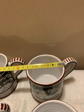 Set 4 Tazze Maiolica Senese