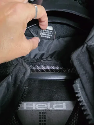 Chaqueta moto Held touring negra. Invierno/ verano