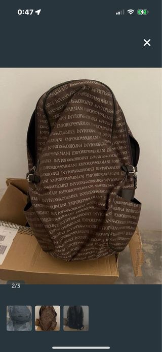 Mochila Emporio Armani Marrón