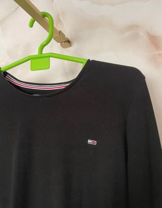 Camiseta Tommy Hilfiger manga larga negra Talla M