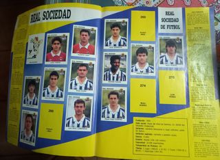 Álbum Fútbol Estrellas de la Liga 93/94 Panini